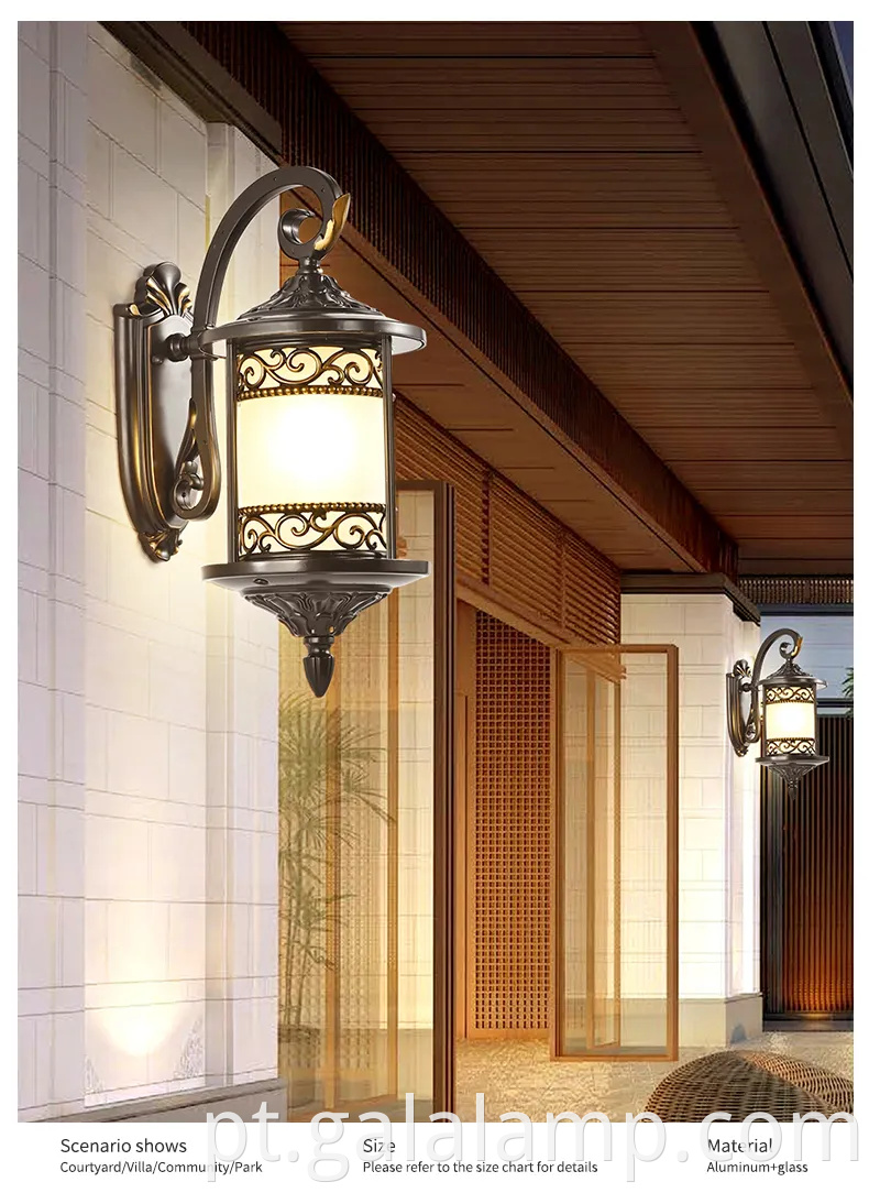 Aparelhamento moderno e elegante de parede de canto de canto LED para pátios